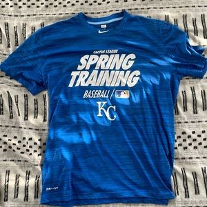 MLB Team Issue Nike Dri-Fit Tee Shirt KC Royals